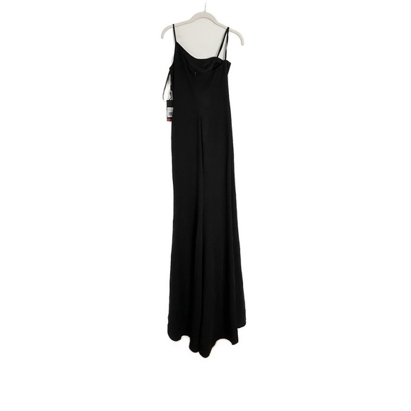 La Femme 28176 Black One Shoulder Gown Size 6 NWT - Picture 5 of 5